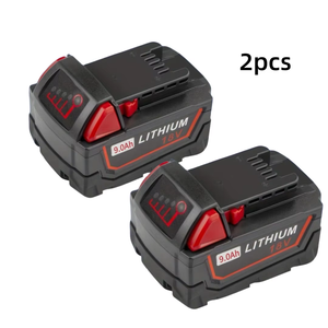 Pin thay thế 2 gói cho milwaukee cho pin công cụ điện <span class=keywords><strong>M18</strong></span> Gói <span class=keywords><strong>Lithium</strong></span> <span class=keywords><strong>ion</strong></span> 18V 9Ah cho 48-11-1860 48-11-1850 48-11-18 - Product Image 1