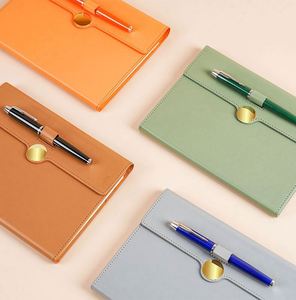 Customizable Exquisite <b>Notepad</b> Set Business Gift Leather <b>A5</b> Hardcover Planner Book with Pen - Product Image 5