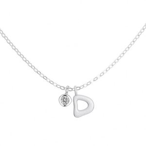 Collar con Colgante de Letra D del Alfabeto, Marca Dylam Charm, para Mujer, como Regalo de Cumpleaños, Antideslustre, con Circonita 5A - Product Image 1