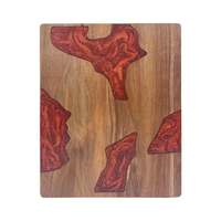 Produits de cuisine tendance 2026 Nouveautés Planche à découper double face grande taille en résine et bois unique pour ustensiles de cuisine