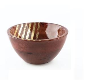 Bol de service en bois d'acacia très demandé avec intérieur émaillé pour la cuisine et la vaisselle au prix direct d'usine - Product Image 1