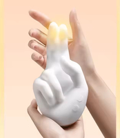 Leistungsstarker Rechtshändiger G-Punkt-Vibrator Beheizt und Einführbar Klitoraler Masturbationsmassager Finger-Klitoris-Stimulationsprodukt