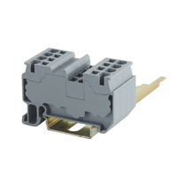 JUT14-4 4mm2 PA66 V0 Flammhemmender Erdungsdraht Steckbarer Elektrischer Stromverteiler DIN-Schienen-Klemmenblock