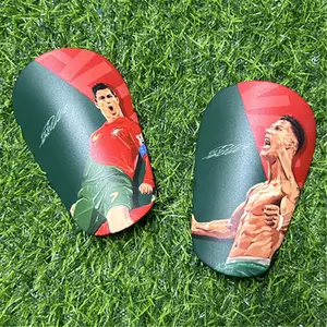 Football Shin Pads Plastic Soccer Guards Leg Protector For Kids Adult Protective Gear Breathable Shin Guard