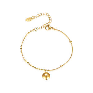 SP-LAM <span class=keywords><strong>2021</strong></span>ปรับสแตนเลสน่ารักกำไลโชคดีตัวอักษรทองเสน่ห์ผู้หญิงเกาหลีโซ่สร้อยข้อมือ - Product Image 6