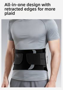 पुरुषों की पीठ के निचले हिस्से के लिए मजबूत समर्थन प्रदान करता है, लंबर मांसपेशियों में खिंचाव, पीठ दर्द और हर्नियेटेड डिस्क के लिए मजबूत समर्थन प्रदान करता है। - Product Image 3
