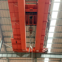 Pont roulant à double poutre QD de 10 tonnes à télécommande pour usine de production de pièces automobiles - Vente directe usine