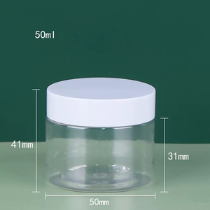 Hot bán 30ml 50ml Pet Jar chai với nắp nhôm vòng hình dạng vít cap cho khuôn mặt Kem cơ thể kem lotion - Product Image 6