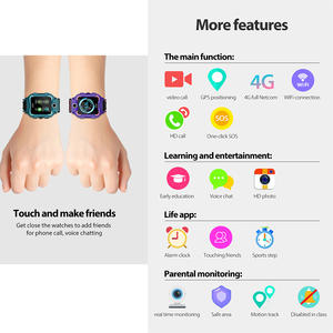 Đồng Hồ Thông Minh Đa Chức Năng Cho Trẻ Em Với Trò Chơi Đèn Pin Gps Sport Health Monitor Và Cuộc Gọi <span class=keywords><strong>Video</strong></span> - Product Image 4