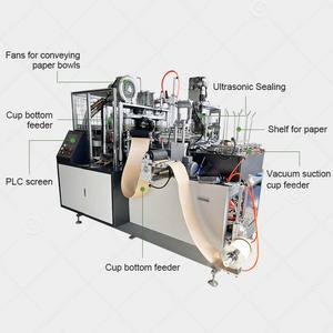 Machine semi-automatique pour la fabrication et le façonnage de bols en papier pour soupe et aliments, mini-machine pour la fabrication de bols - Product Image 4
