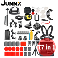 JUNNX 77-in-1 새로운 스포츠 액션 카메라 액세서리 Go Pro 방수 키트 GoPro Hero 10/9/8 Black, Max, Hero 7 6