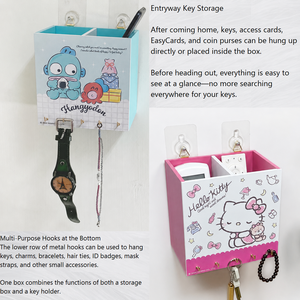 Custom Cartoon Wall Mounted Storage Box Multi‑Purpose Hook Organizer <b>Bin</b> For Home Office - Product Image 4