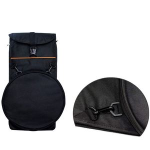 Estuche de Almacenamiento para Tambor Desmontable Negro de Diseño Elegante, Bolsa de Transporte Musical con Dos Compartimentos Separados, Muestra Gratuita - Product Image 5