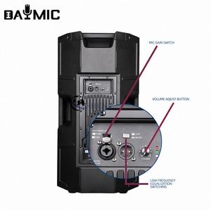 Nhà máy OEM 1000W 15 inch Loa 2 kênh chuyên nghiệp hoạt động loa nhựa loa - Product Image 5