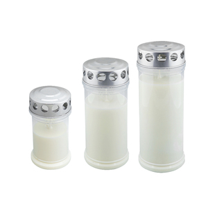 Recyclable Plastic Jar Natural Oil Grave <b>Candles</b> Eco-Friendly Unscented Cemetery Sanctuary <b>Candles</b> - Product Image 4