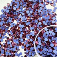Großhandel 500pcs Multi-Color Glitter Strass Hotfix Lose Strass steine Flatback Glass Stone Low MOQ Kostenlose Probe verfügbar