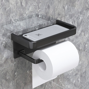 Bathroom Drawer <b>Storage</b> <b>Rack</b> Non Perforated Toilet Paper Box <b>Wall</b> Mounted Roll Hanger - Product Image 2