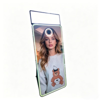 Cabina de Fotos con Espejo Mágico, Cabina de Fotos Portátil con Espejo para Bodas, Fiestas y Eventos, Pantalla Táctil de 32 Pulgadas