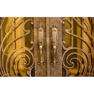 Poignée de porte de placard en cuivre pur, style américain, luxe léger, pour tiroir de cuisine - Product Image 2