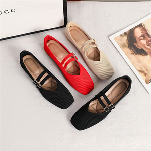 Nuevos Zapatos de Moda Transpirables para Mujer, Zapatos Casuales Cómodos para Caminar, Talla Grande 43, Zapatos Mary <span class=keywords><strong>Jane</strong></span> de Punto con Tacón Bajo para Mujer - Product Image 1