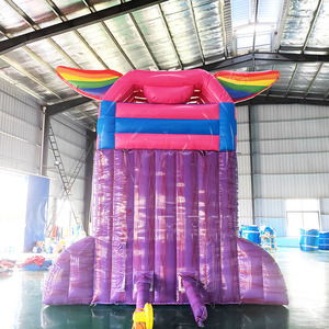 Tobogán acuático inflable de caballo de PVC de gran venta con piscina para uso doméstico tobogán de Puente Grande para interiores y exteriores - Product Image 5