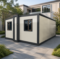 Casa Contenedor Modular Moderna con Ventanas para Oficina Portátil, Alojamiento y Uso Residencial
