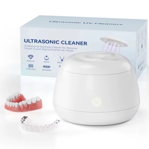 Nettoyeur à ultrasons pour appareils dentaires 48 kHz, capacité 200 ml, alimentation USB/électrique/à piles, commande tactile pour prothèses dentaires et protège-dents - Product Image 6