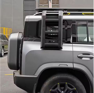 Escalera Lateral de Techo de Aluminio Negra Mate Atornillable para Jetour Traveller T2 2023-2026, Piezas de SUV al por Mayor - Product Image 4