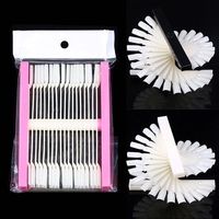 Portable rotatif 24 couleurs Nail Art conseils échantillons bâtons d'affichage en forme d'éventail vernis à ongles pratique conseil