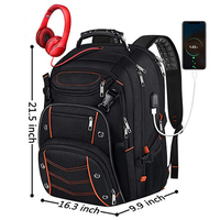 Nouveau sac à dos d'affaires élégant pour ordinateur portable avec port USB, en tissu Oxford, grande capacité, imperméable, pour voyage en extérieur
