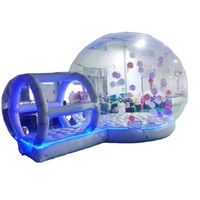 Maison à bulles transparente gonflable avec tunnel |   Tente à bulles transparente pour location événementielle et fêtes