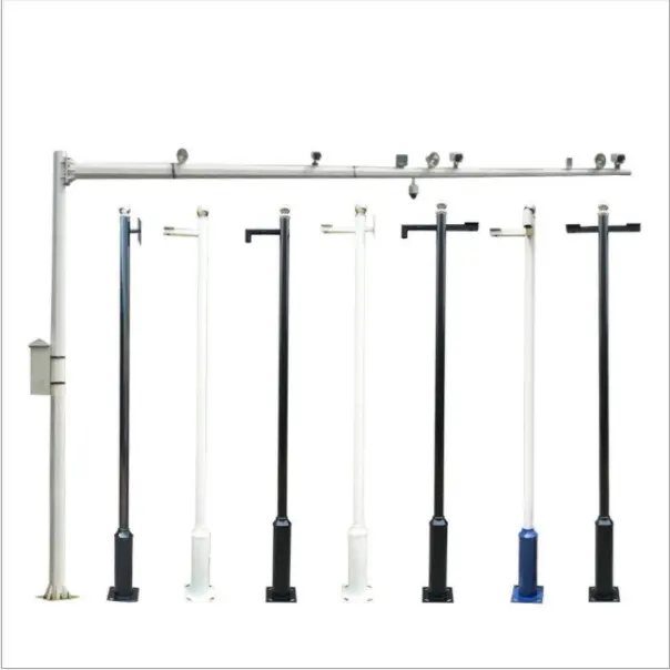 LIANGTU высокий Мачтовый столб наружная безопасность cctv монитор Мачтовый столб 2 м 3 м 5 м 9 м светодиодная подсветка