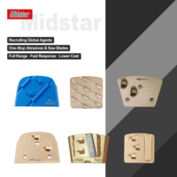 Bloc abrasif diamanté trapézoïdal PCD Redi Lock OEM haute dureté pour le meulage de sols et le traitement du béton (vente en gros)