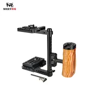 नई मॉडल 2022 niceyrig कैमरा पिंजरे किट लकड़ी धातु वीडियो फिल्म धारक के लिए Lumix तोप सामान