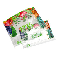 Op Maat Bedrukte Hersluitbare Doorzichtige Supermarkt Voedselbescherming Ziplock Groenten Salade Fruit Plastic Verpakkingszakken
