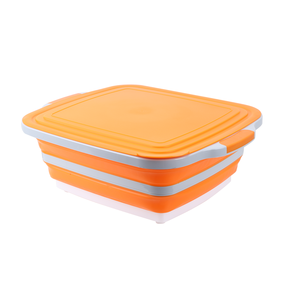 Cesta <span class=keywords><strong>de</strong></span> <span class=keywords><strong>Silicona</strong></span> 3 en 1 <span class=keywords><strong>de</strong></span> 8L, 16L y 30L, Plegable, para Cortar, Lavar y Preparar Alimentos, con Tapa, para Picnics y Campamentos al Aire Libre - Product Image 2