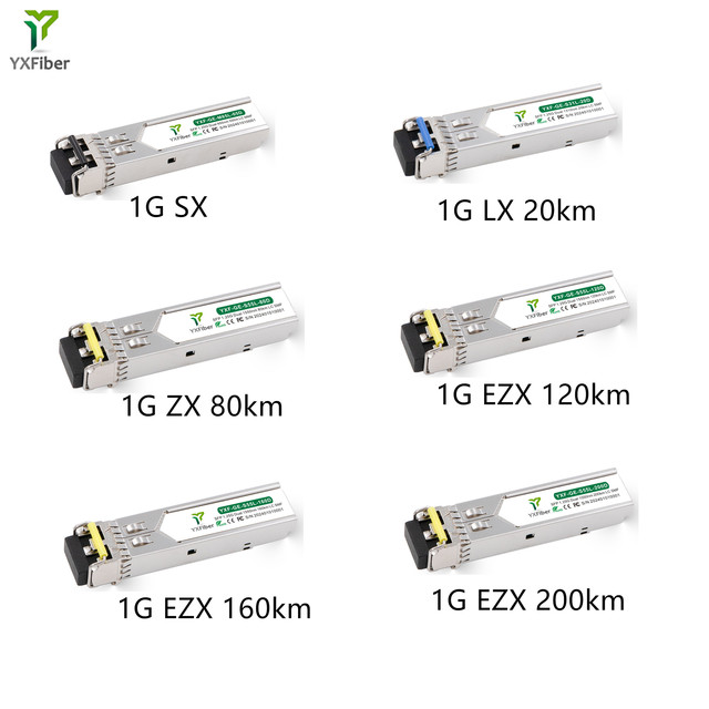 Module SFP 1.25g SX Lx Ex Zx 500m 2km 10km 20km 40km 80km 100km 120km 160km 200km 850nm 1310nm 1550nm MM SM Dual LC Transceiver