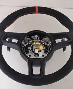 <span class=keywords><strong>Volante</strong></span> de <span class=keywords><strong>Coche</strong></span> Hecho de Alcántara con Diseño GT y Acabado Ennegrecido, Actualización del Modelo Antiguo para 718 Carrera Boxster 911 - Product Image 6