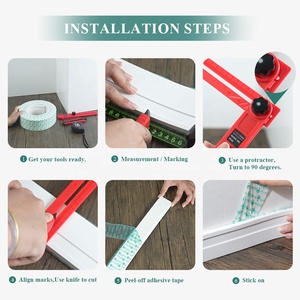 Plinthe autocollante en EVA peignable, à <span class=keywords><strong>coller</strong></span> et à dé<span class=keywords><strong>coller</strong></span>, blanche, pour la décoration intérieure moderne <span class=keywords><strong>des</strong></span> maisons et <span class=keywords><strong>des</strong></span> hôtels - Product Image 6