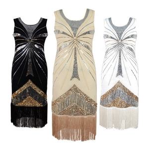 Bestdance-vestidos de Flapper para mujer, vestido de fiesta de talla grande, 20s Roaring, <span class=keywords><strong>gran</strong></span> Gatsby, 1920 - Product Image 1