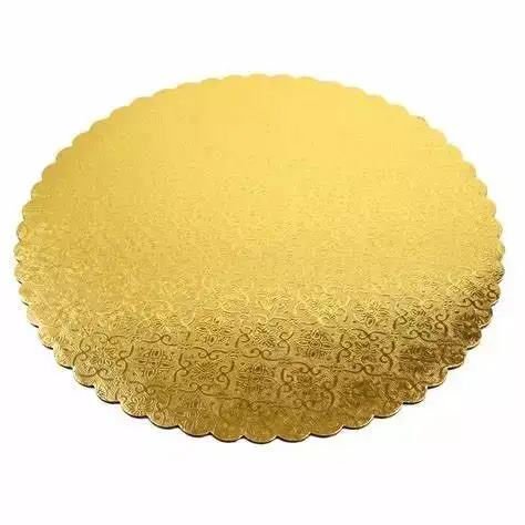12 дюймов Круглая картонная пиццы Круг Золотой Круглый торт круг в оптовым ценам