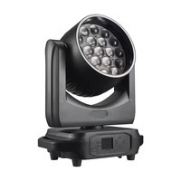 Projecteur PAR à tête mobile LED 19 RGBW 3-en-1 avec fonction zoom pour éclairage de scène, bar, spectacle, mariage, événements, performances live