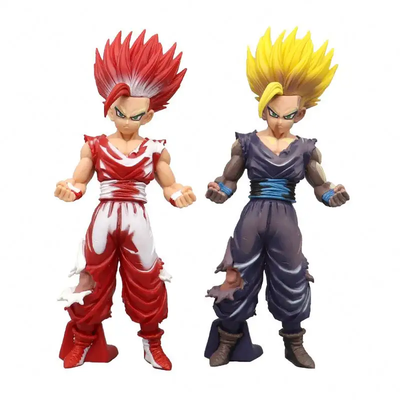 El más nuevo Son guhan Dragon Balls Figuras Red Yellow Hair guhan Dragon balls Z Figuras DE ACCIÓN Juguetes