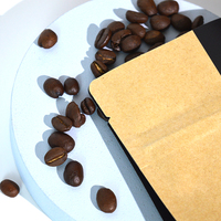 Gratis Monster Hersluitbare Koffiezakken Met Klep En Rits Custom Verpakking Platte Bodem Koffiebonenzak 250gr 250G