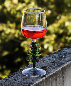 Copas de vino altas de árbol de <span class=keywords><strong>Navidad</strong></span> simples y creativas al por mayor, Copas de cristal de pareja de dibujos animados simples - Product Image 6