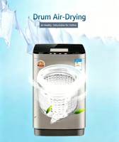 Lave-linge automatique à chargement par le haut, lavage bionique, séchage à l'air, agitateur anti-emmêlement, commande à une touche, capacité de 12,0 kg, affichage numérique LED