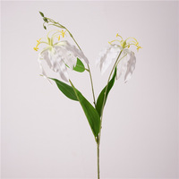 Guirlande de 3 petites fleurs imprimées en 3D en latex (lys flamboyants et narcisses) pour la décoration nordique et la photographie de la Saint-Valentin