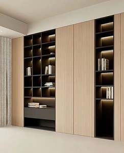 Estantería Moderna de Lujo, Mueble de Almacenamiento Decorativo, Librería de Madera - Product Image 1