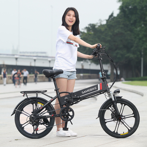 Samebike 20lvxd30-ii dropshipping EU Cổ Hợp kim nhôm 20 inch 350W bước qua Pin lithium tích hợp điện Ebike - Product Image 4