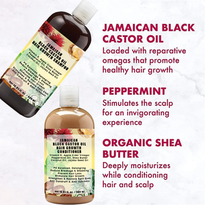 Huile de ricin noire jamaïcaine hydratante Epairing pour la croissance des cheveux dans le nombril, shampoing à l'huile d'argan pour le traitement des cheveux secs et abîmés - Product Image 4
